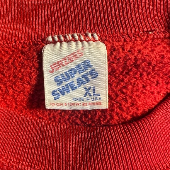 Vintage Wisconsin Badgers Rose Bowl Crewneck Sweatshirt XL Red 90s Football - Picture 4 of 14